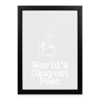 Le poète le plus correct du monde - Affiche encadrée (27 × 37 cm) - noir - Devant