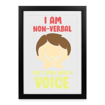 Autism Autistic Asperger's Syndrome - Framed poster (27 × 37 cm) - black - Front