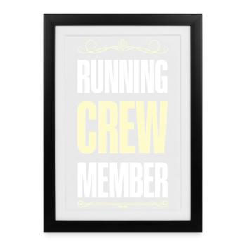 Équipe de Course - Affiche encadrée (27 × 37 cm) - noir - Devant