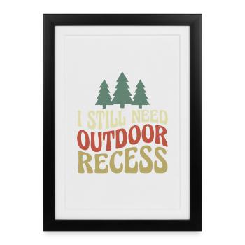 I have Rando Humour hiking - Framed poster (27 × 37 cm) - black - Front