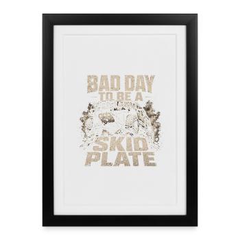 Badge Off-Road : Mauvais Jour pour le Sabot - Affiche encadrée (27 × 37 cm) - noir - Devant