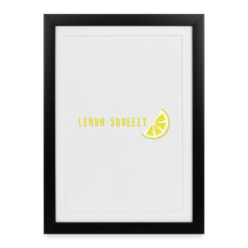 Lemon Squeezy - Framed poster (27 × 37 cm) - black - Front