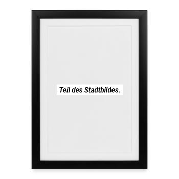 Cityscape Statement Merz Democracy Diversity - Framed poster (27 × 37 cm) - black - Front