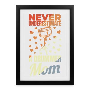 Batteur Mère - Affiche encadrée (27 × 37 cm) - noir - Devant