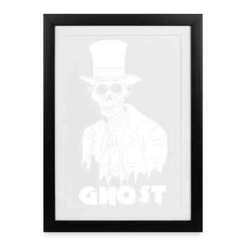 Vintage Ghost - Framed poster (27 × 37 cm) - black - Front