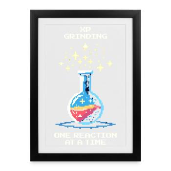 Grinding XP – reaction by reaction | Chemistry - Framed poster (27 × 37 cm) - black - Front