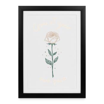 Grow at your own pace - Framed poster (27 × 37 cm) - black - Front