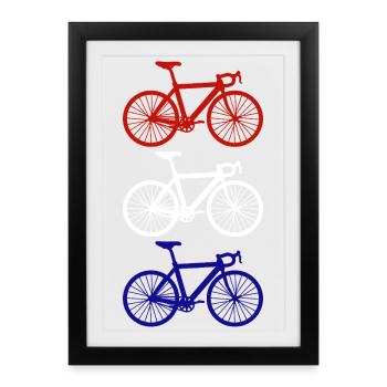 Cycling Cycling Netherlands - Framed poster (27 × 37 cm) - black - Front