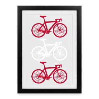 Cycling Austria - Affiche encadrée (27 × 37 cm) - noir - Devant