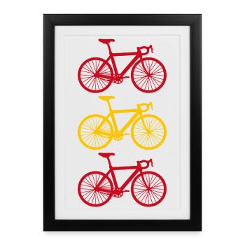 Cycling Spain - Affiche encadrée (27 × 37 cm) - noir - Devant
