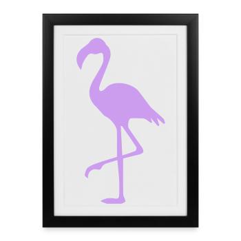 Flamingo - Framed poster (27 × 37 cm) - black - Front