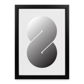 S - Framed poster (27 × 37 cm) - black - Front