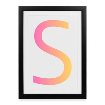 s - Framed poster (27 × 37 cm) - black - Front