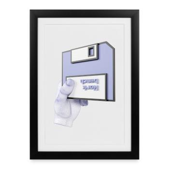 work bench 3D - Framed poster (27 × 37 cm) - black - Front