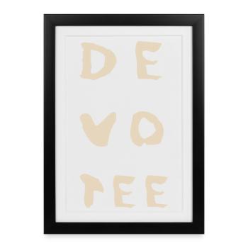 Dark Wave Electro Pop dm – Scène des années 80 - Affiche encadrée (27 × 37 cm) - noir - Devant