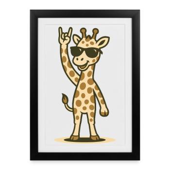Tall & Loud - Framed poster (27 × 37 cm) - black - Front
