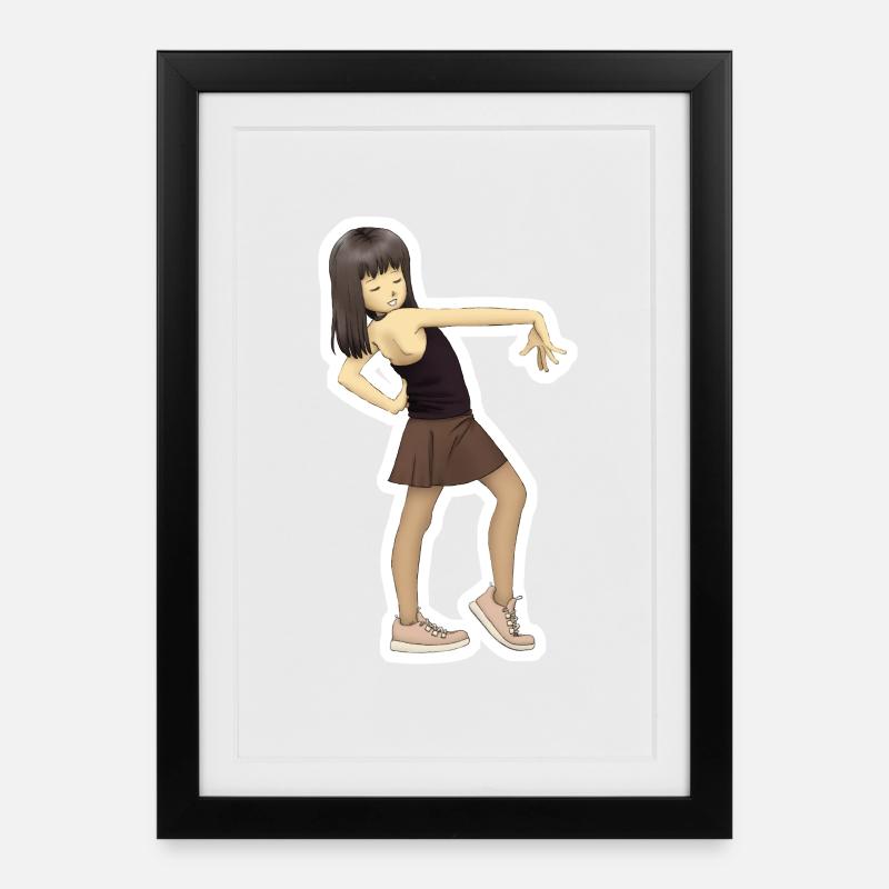 Petite danseuse - Affiche encadrée (27 × 37 cm) - noir