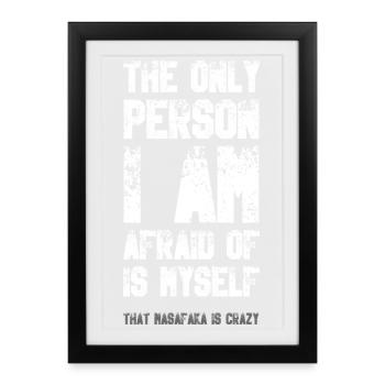 La seule personne dont j’ai peur - Affiche encadrée (27 × 37 cm) - noir - Devant