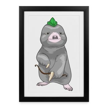 Mole Archer Bow - Framed poster (27 × 37 cm) - black - Front