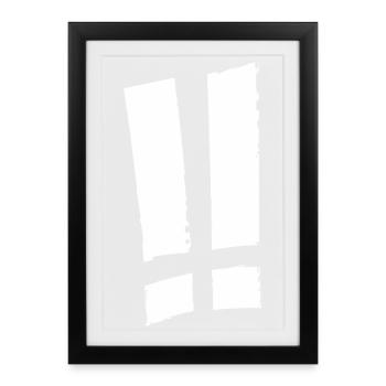 Statement - Gerahmtes Poster (27 × 37 cm) - Schwarz - Vorne