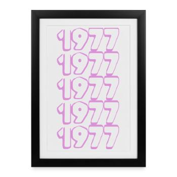 1977 - Framed poster (27 × 37 cm) - black - Front