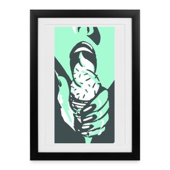 icekiss_fill - Affiche encadrée (27 × 37 cm) - noir - Devant