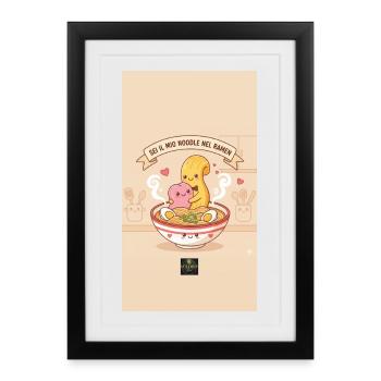 Tasty Threads Ramen - Framed poster (27 × 37 cm) - black - Front