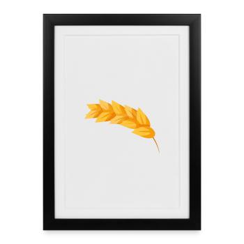 Maïs-grain maïs - Affiche encadrée (27 × 37 cm) - noir - Devant