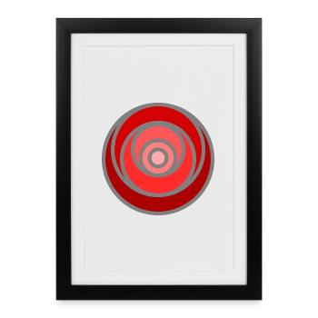 Graphic No. 7 - Framed poster (27 × 37 cm) - black - Front