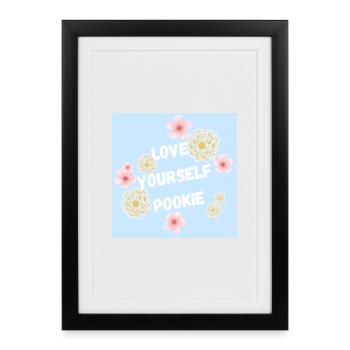Aimez-vous Pookie Design - Affiche encadrée (27 × 37 cm) - noir - Devant