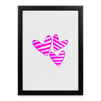 HEART - Framed poster (27 × 37 cm) - black - Front