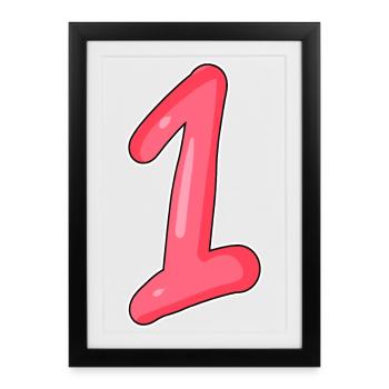 1 - Framed poster (27 × 37 cm) - black - Front
