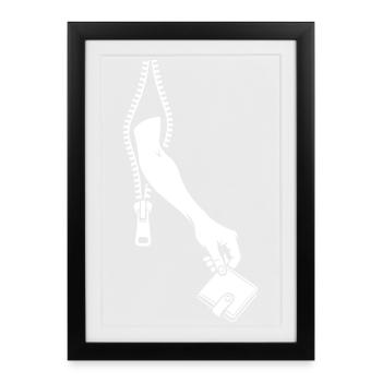 pickpocket - Affiche encadrée (27 × 37 cm) - noir - Devant