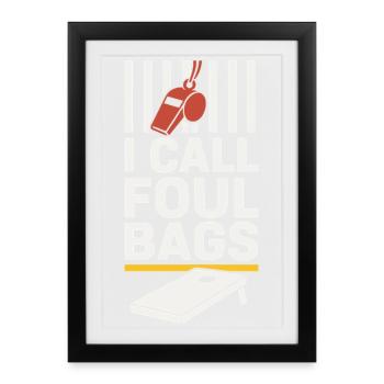 Cornhole Refere Official Referee - Framed poster (27 × 37 cm) - black - Front