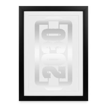 2030 - Affiche encadrée (27 × 37 cm) - noir - Devant