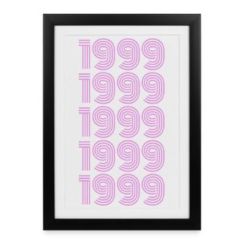 1999 - Affiche encadrée (27 × 37 cm) - noir - Devant