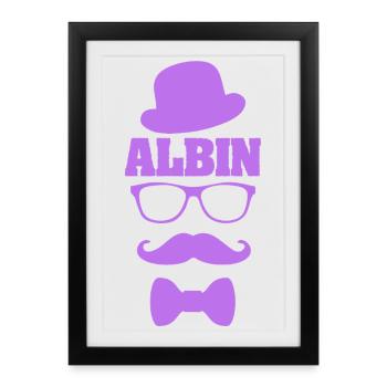 Gift for Albin - Framed poster (27 × 37 cm) - black - Front