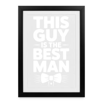 Ce gars est le témoin - Affiche encadrée (27 × 37 cm) - noir - Devant