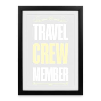 Équipe de voyage - Affiche encadrée (27 × 37 cm) - noir - Devant