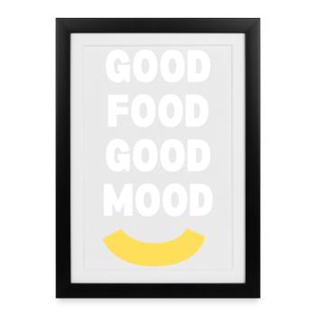 Portez votre marque - Affiche encadrée (27 × 37 cm) - noir - Devant