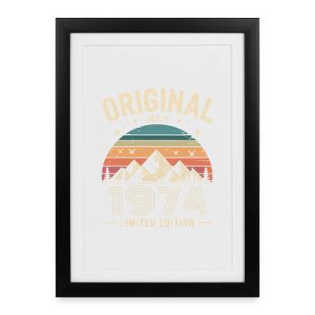 July 1974 – Legend of the Peaks and Mountains - Framed poster (27 × 37 cm) - black - Front