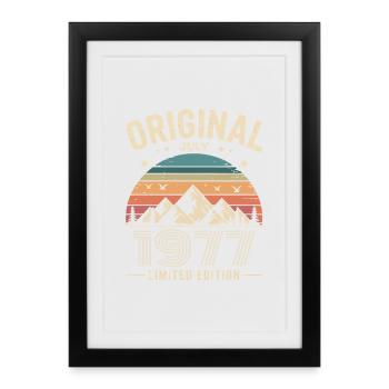 July 1977 – Legend of the Peaks and Mountains - Framed poster (27 × 37 cm) - black - Front