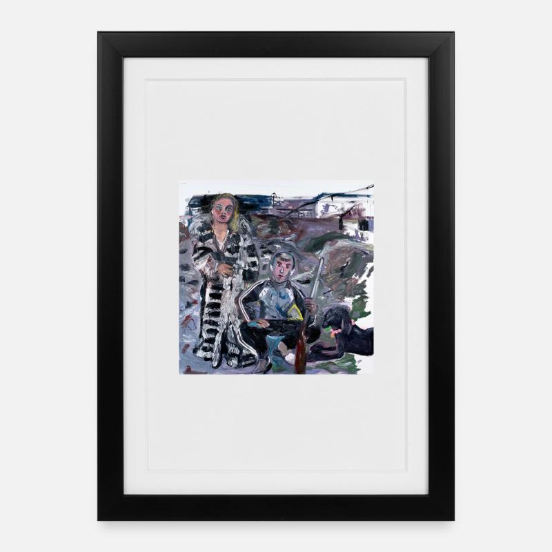 couple - Framed poster (27 × 37 cm) - black