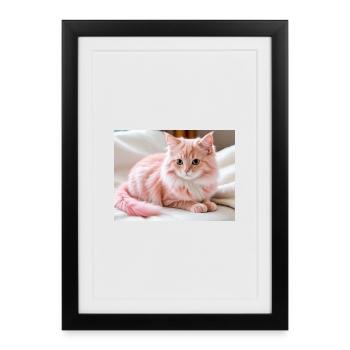 Pink Velvet Kitten Dream - Framed poster (27 × 37 cm) - black - Front