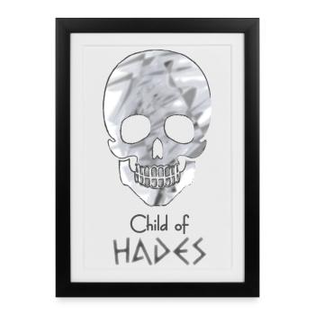 Child of Hades – Percy Jackson inspired design - Framed poster (27 × 37 cm) - black - Front