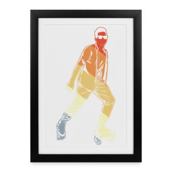 Patinage artistique - Affiche encadrée (27 × 37 cm) - noir - Devant