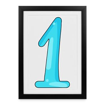1 - Framed poster (27 × 37 cm) - black - Front