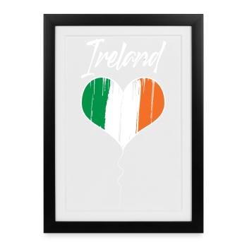 Irlande - Affiche encadrée (27 × 37 cm) - noir - Devant