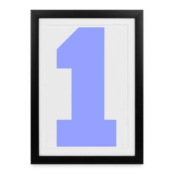 Number One - Framed poster (27 × 37 cm) - black - Front