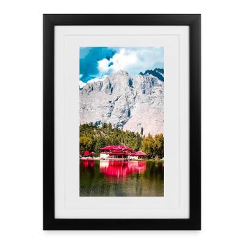 Whispers by the Lake - Framed poster (27 × 37 cm) - black - Front